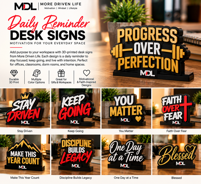 Daily Reminder Desk Signs
